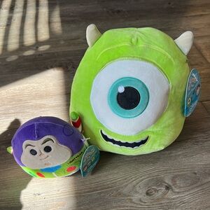 Squishmallow disney pixar collaboration. New with tags. Buzz lightyear and mike